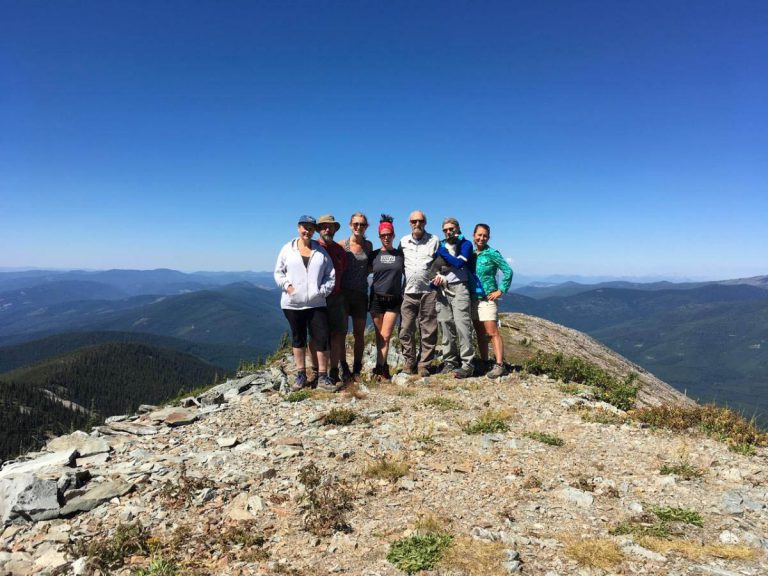 Forest Watch program crew on top of Mount Henry